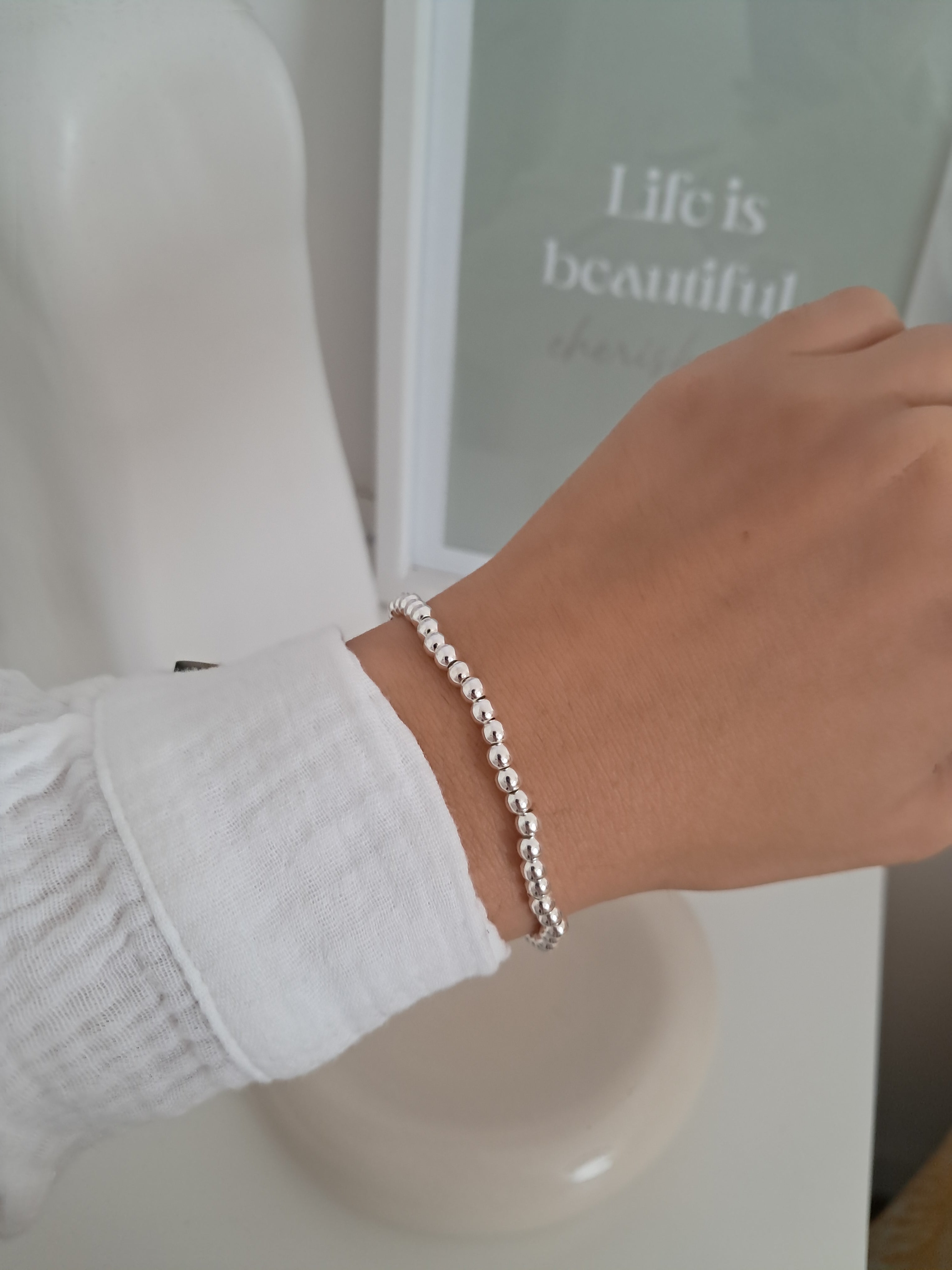 Bracelet Perle 4mm