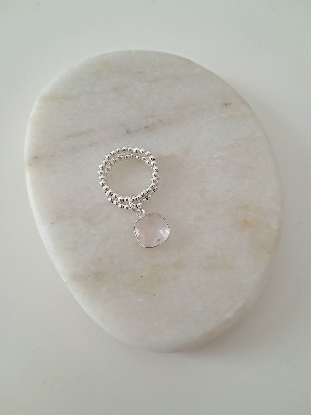 Bague Ines quartz rose