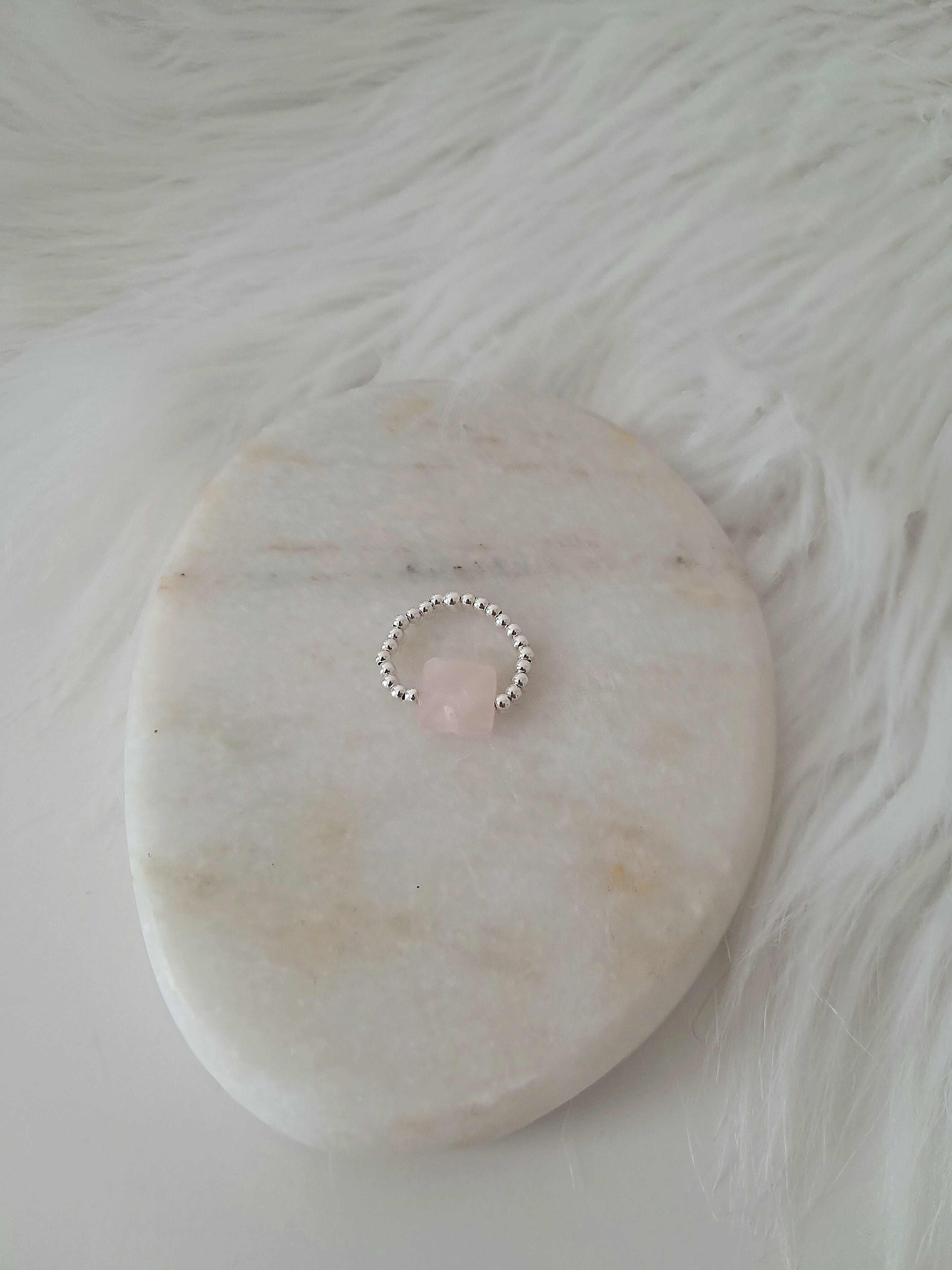 Bague Catia quartz rose