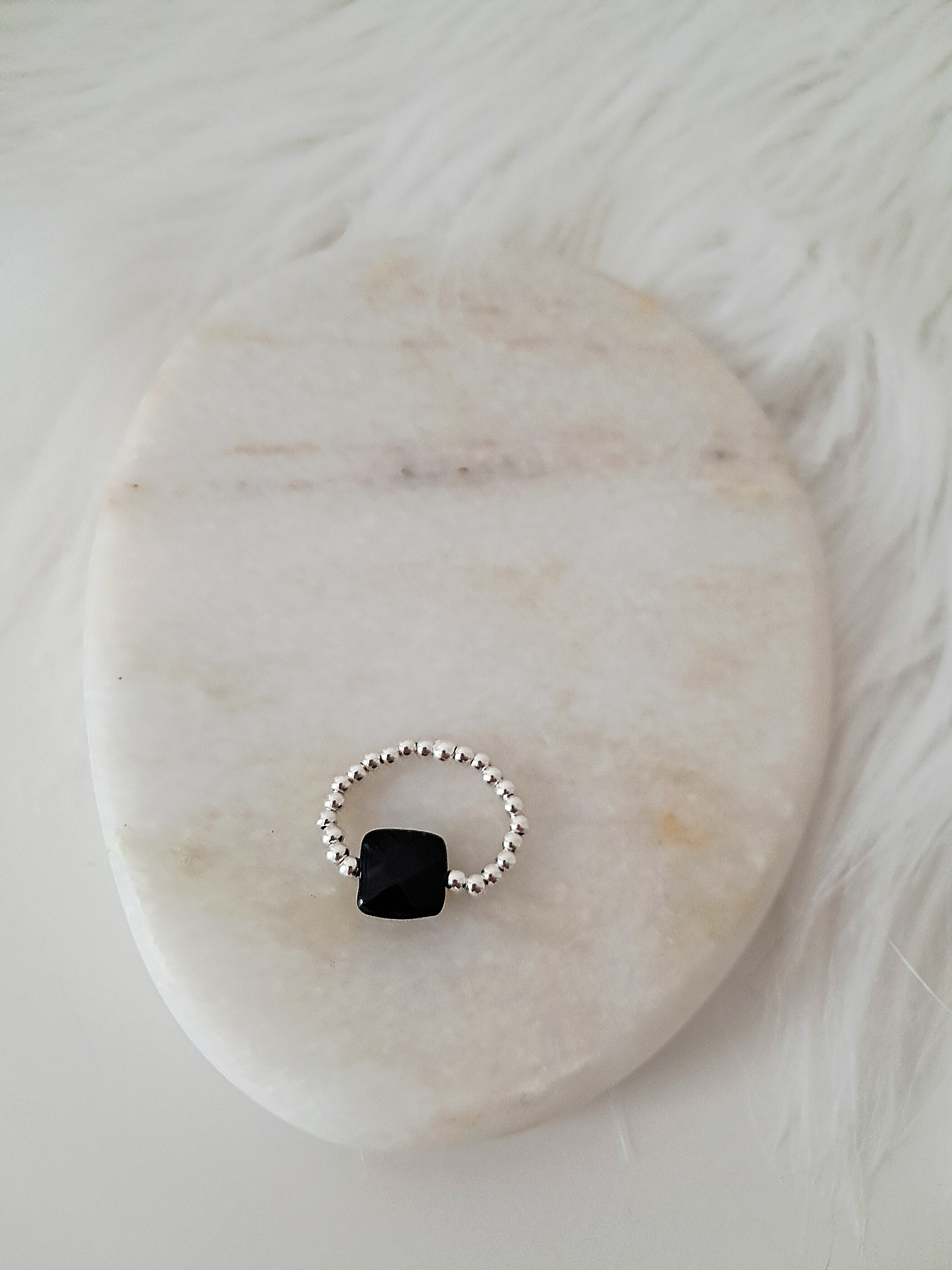 Bague Catia onyx noir