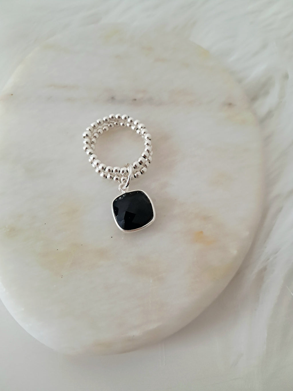 Bague Ines onyx noir