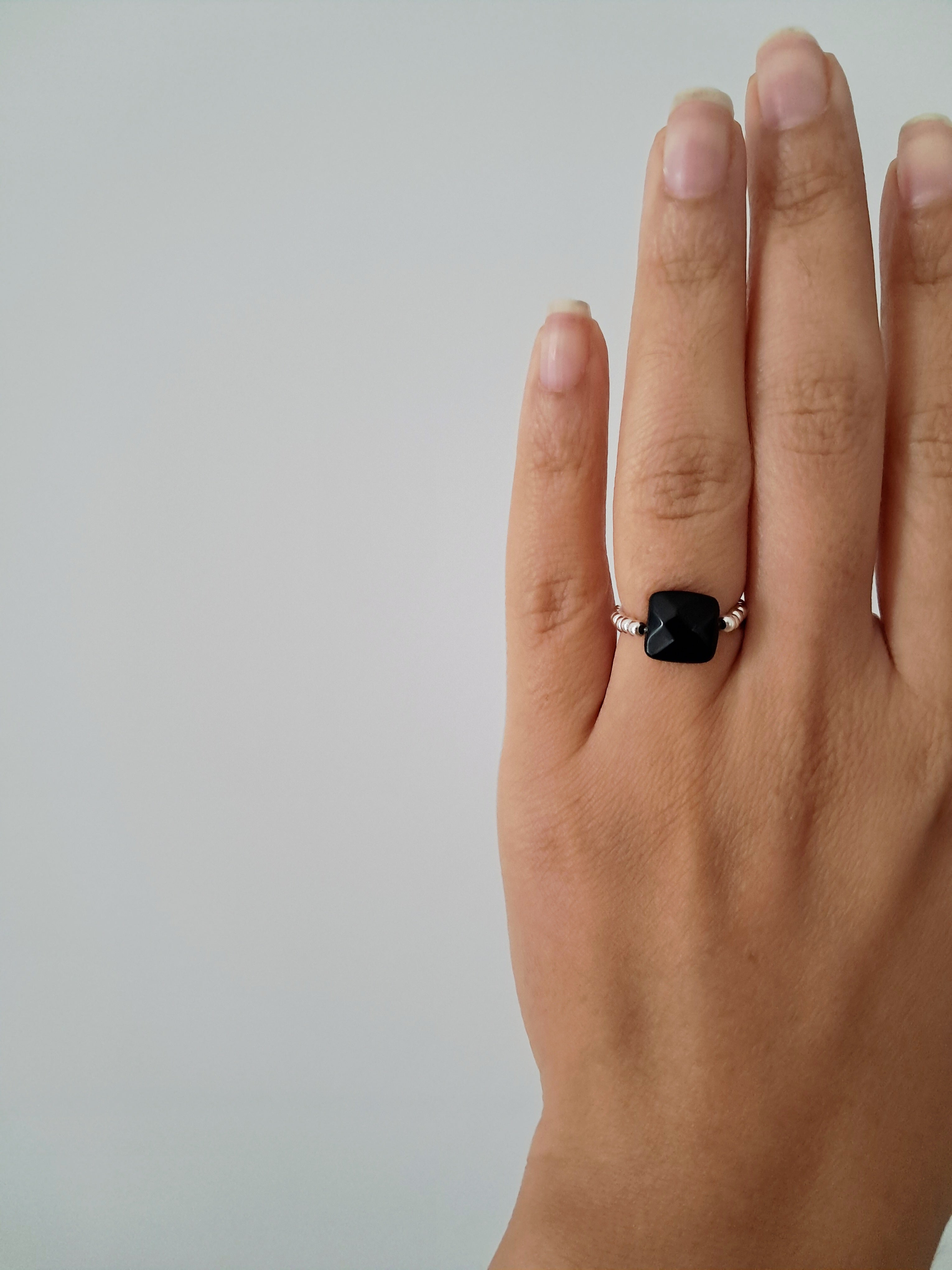 Bague Catia onyx noir