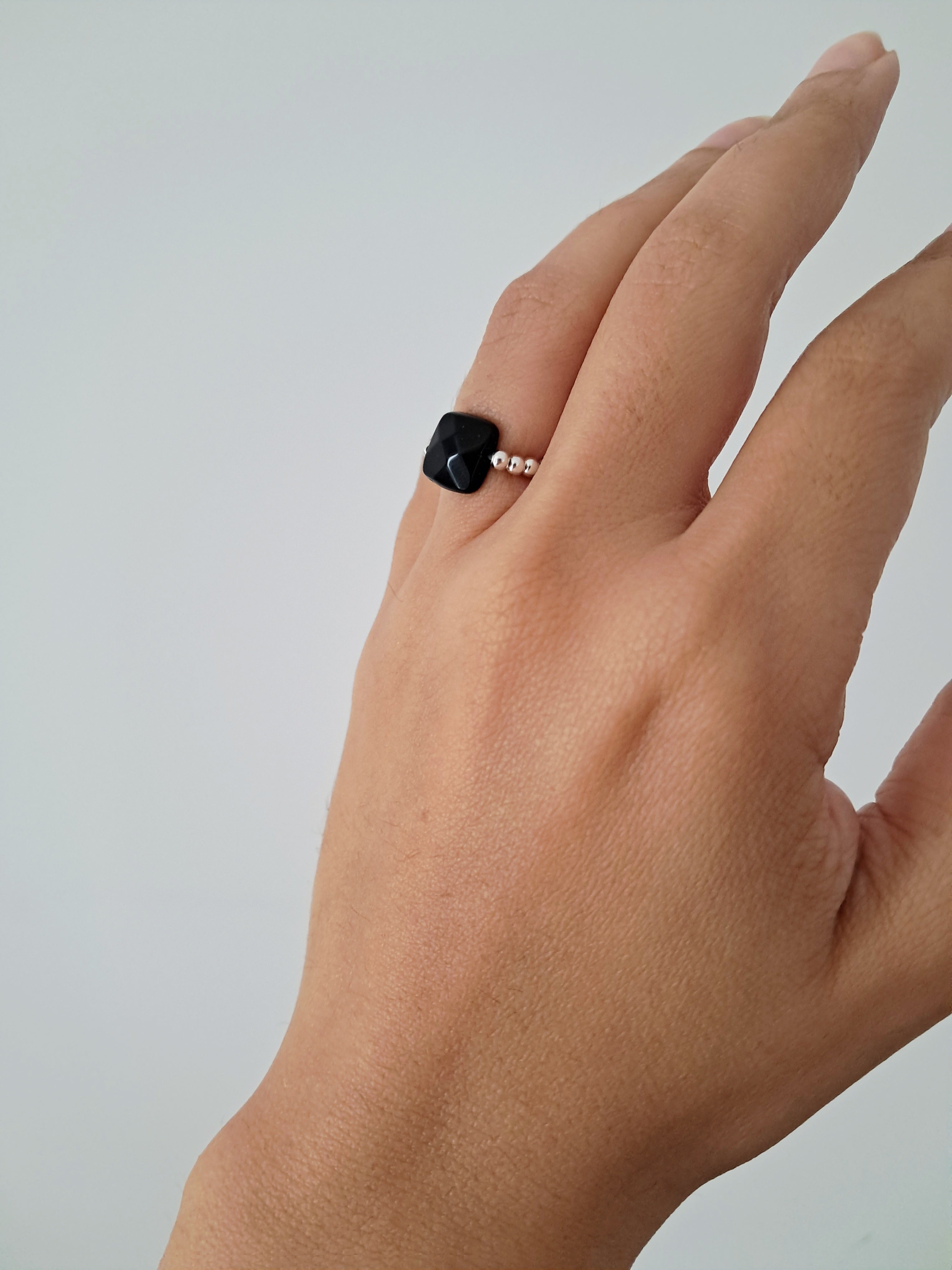 Bague Catia onyx noir