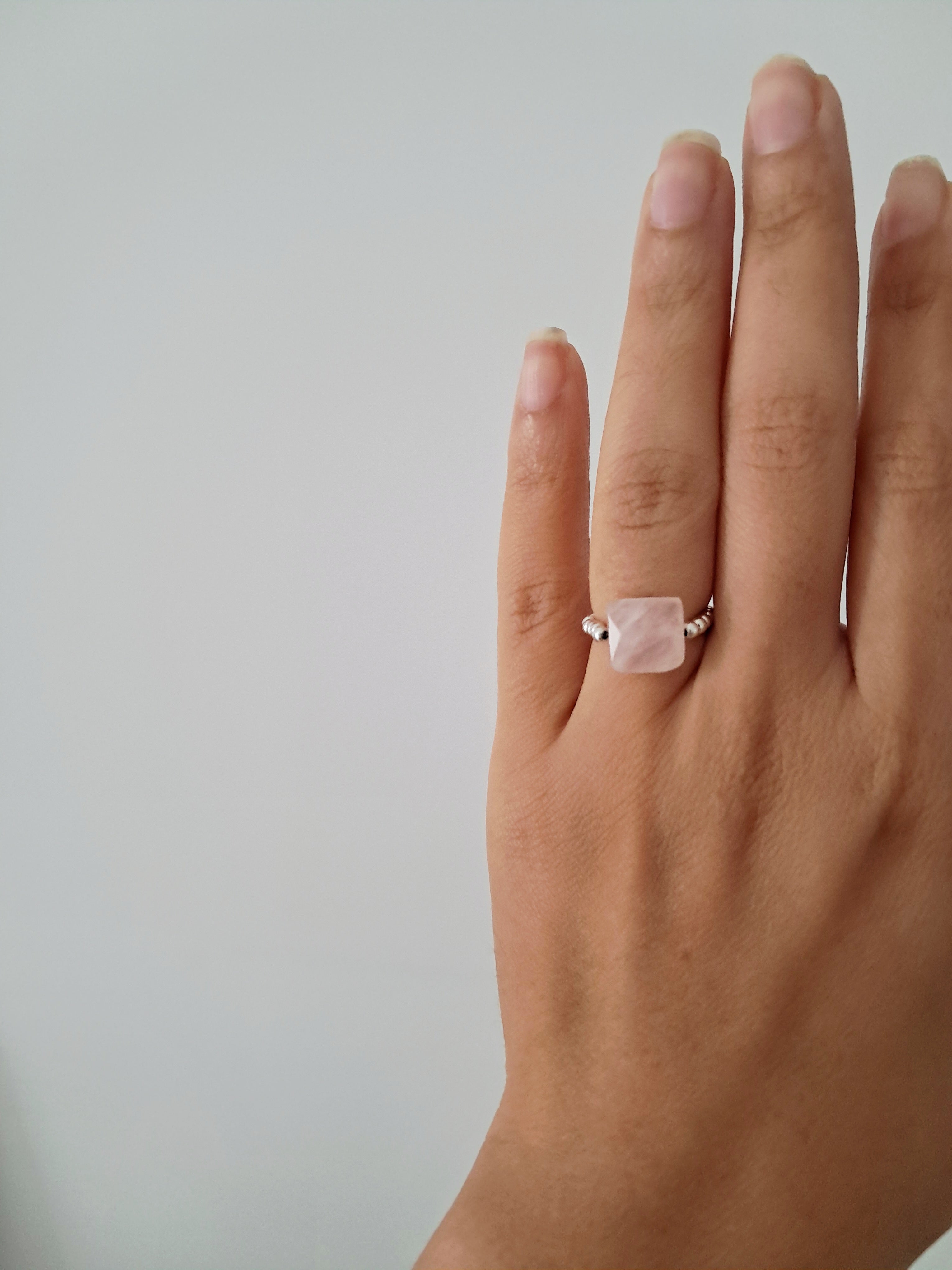 Bague Catia quartz rose