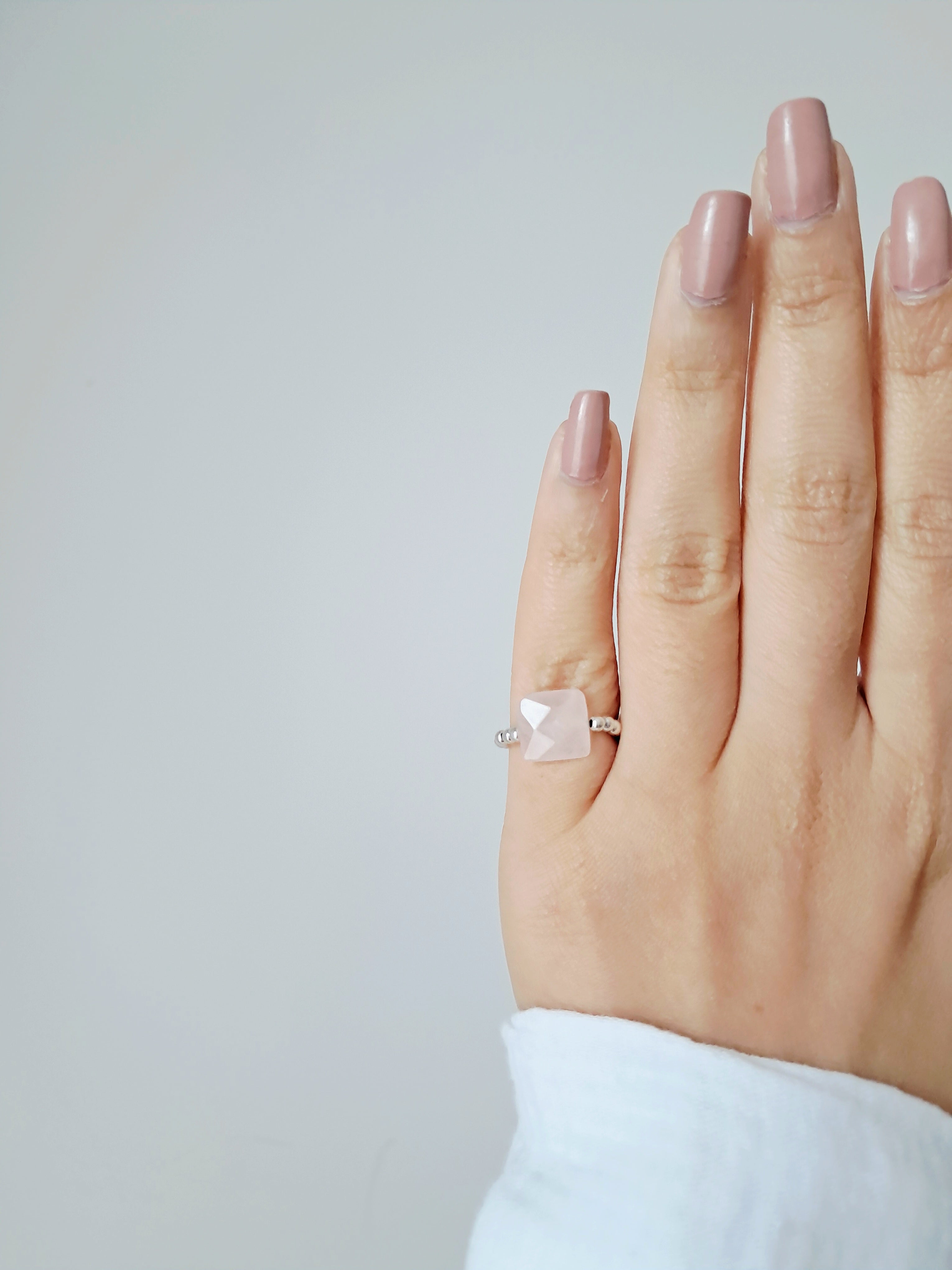 Bague Catia quartz rose