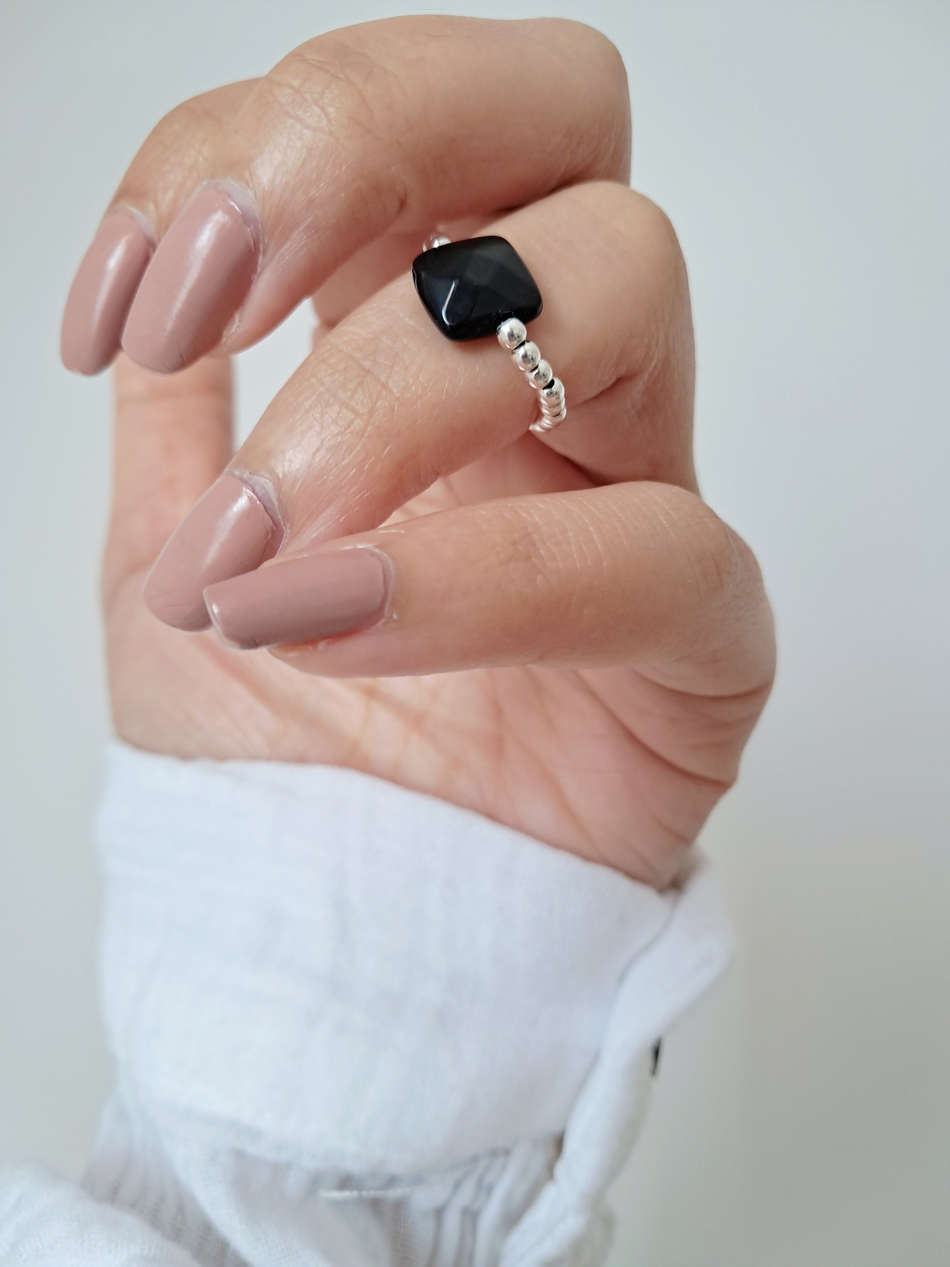 Bague Catia onyx noir
