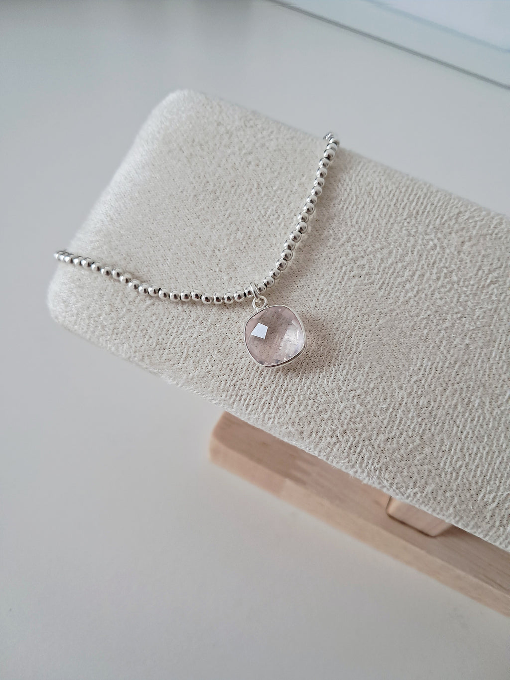 Bracelet Viviane quartz rose